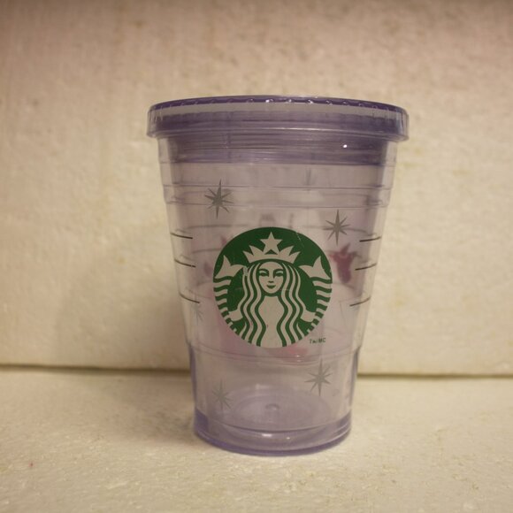 Starbucks 2012 Double Walled Winter Holiday Red Fox Clear Tumbler (no straw) - Picture 1 of 7